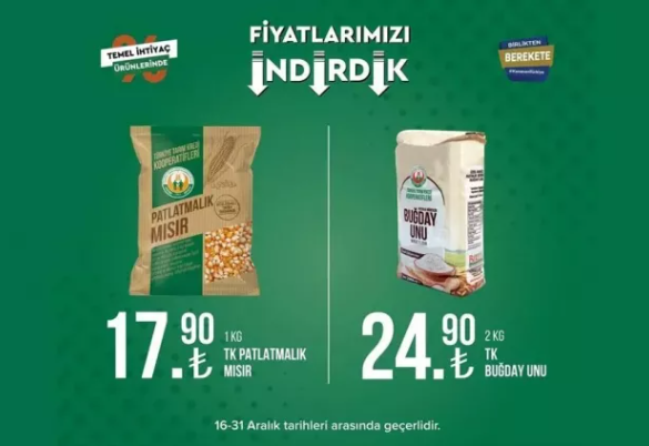 Foto - Tarım Kredi Marketleri'nde dev indirim! 31 Aralık'a kadar sürecek: Ayçiçek yağı, peynir, tuvalet kağıdı...