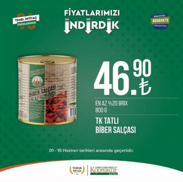Foto - Tarım Kredi Kooperatif Market yeni indirimli ürünler listesini yayınladı! Kasa önlerinde kuyruk olacak