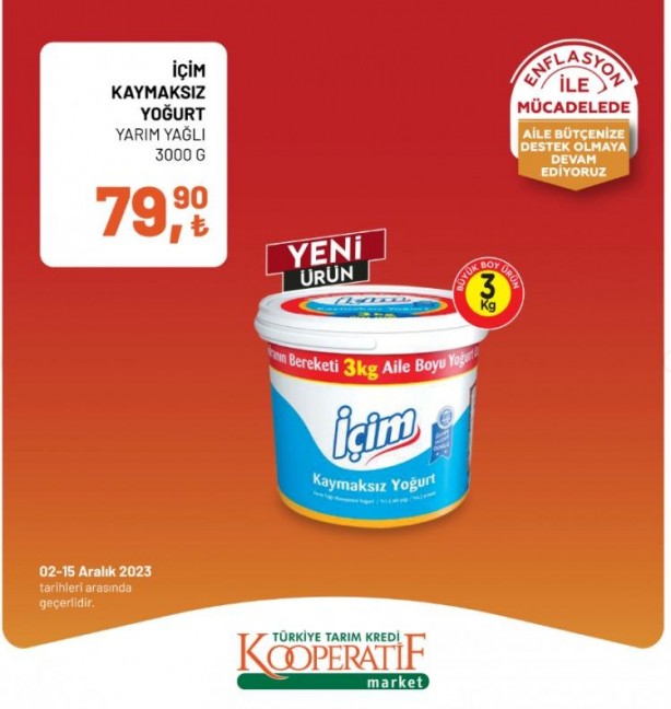 Foto - Tarım Kredi Kooperatif marketlerde indirim! Süt ve yoğurtlar için resmen sıraya girildi