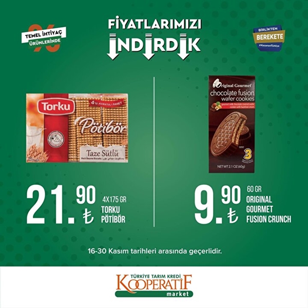 Foto - Tarım Kredi Kooperatif Marketlerde indirim uygulanacak ürünler belli oldu