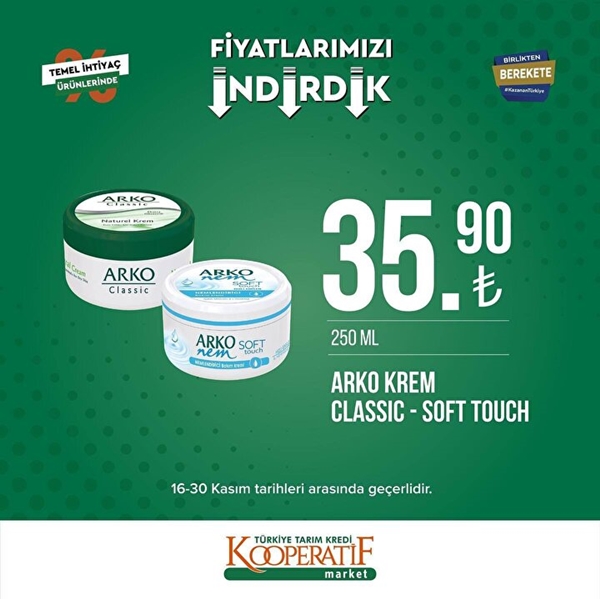 Foto - Tarım Kredi Kooperatif Marketlerde indirim uygulanacak ürünler belli oldu