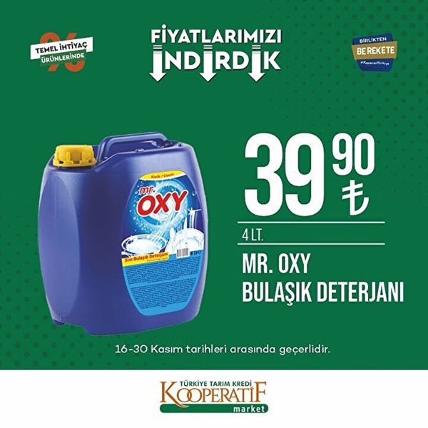 Foto - Tarım Kredi Kooperatif Marketlerde indirim uygulanacak ürünler belli oldu