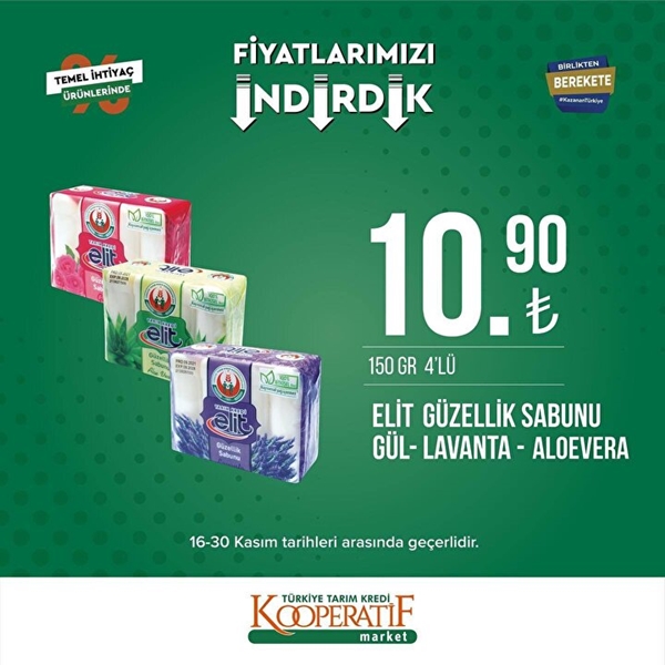 Foto - Tarım Kredi Kooperatif Marketlerde indirim uygulanacak ürünler belli oldu