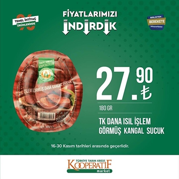 Foto - Tarım Kredi Kooperatif Marketlerde indirim uygulanacak ürünler belli oldu