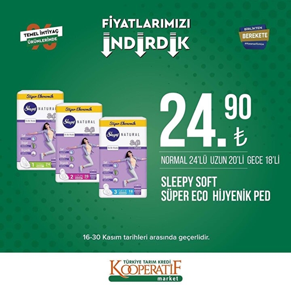 Foto - Tarım Kredi Kooperatif Marketlerde indirim uygulanacak ürünler belli oldu