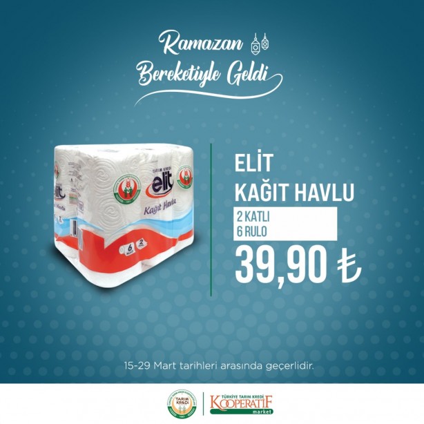 Foto - Tarım Kredi Marketleri'nde Ramazan kampanyası başladı! Tuvalet kağıdı, ayçiçek yağı ve çayın fiyatı...