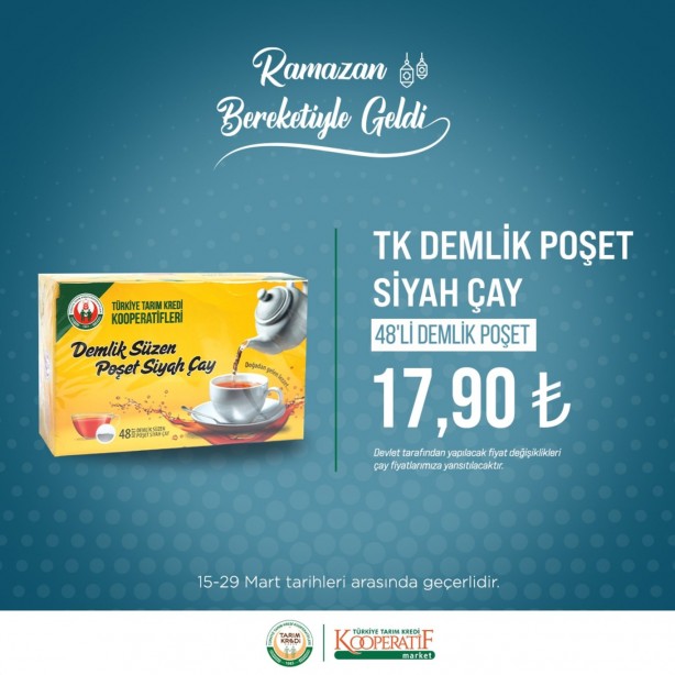 Foto - Tarım Kredi Marketleri'nde Ramazan kampanyası başladı! Tuvalet kağıdı, ayçiçek yağı ve çayın fiyatı...