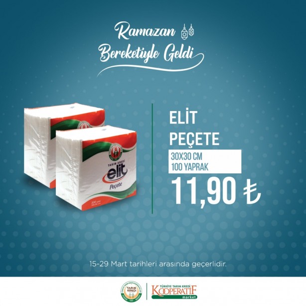 Foto - Tarım Kredi Marketleri'nde Ramazan kampanyası başladı! Tuvalet kağıdı, ayçiçek yağı ve çayın fiyatı...