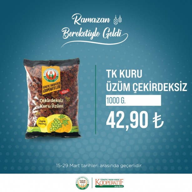 Foto - Tarım Kredi Marketleri'nde Ramazan kampanyası başladı! Tuvalet kağıdı, ayçiçek yağı ve çayın fiyatı...
