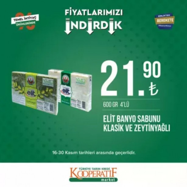 Foto - Tarım Kredi Kooperatif Market’te yeni indirimler belli oldu