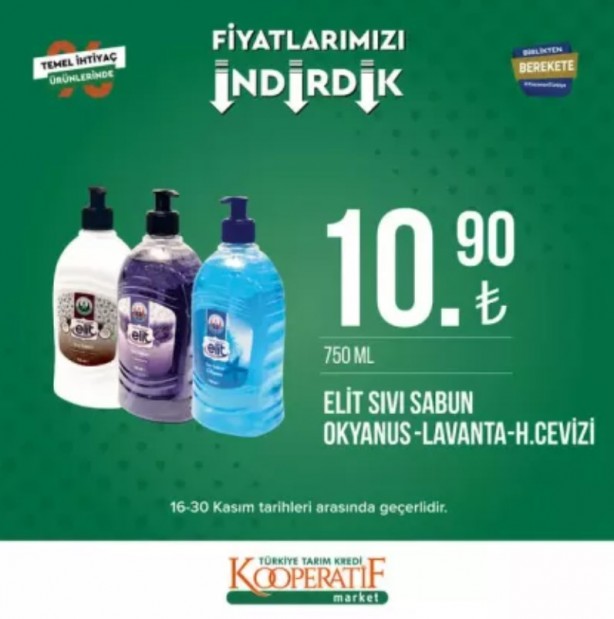 Foto - Tarım Kredi Kooperatif Market’te yeni indirimler belli oldu