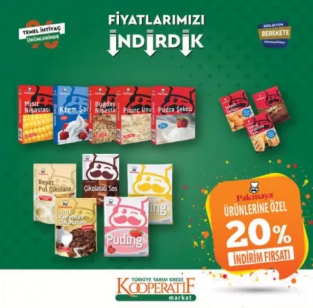 Foto - Tarım Kredi Kooperatif Market’te yeni indirimler belli oldu