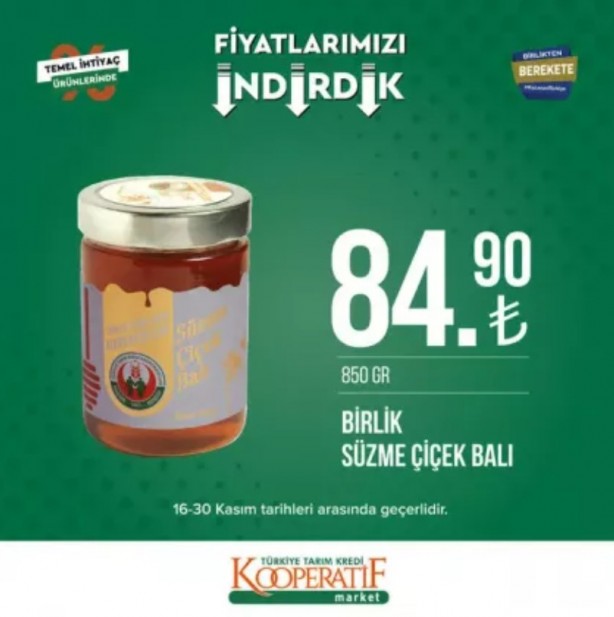 Foto - Tarım Kredi Kooperatif Market’te yeni indirimler belli oldu