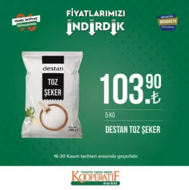 Foto - Tarım Kredi Kooperatif Market’te yeni indirimler belli oldu