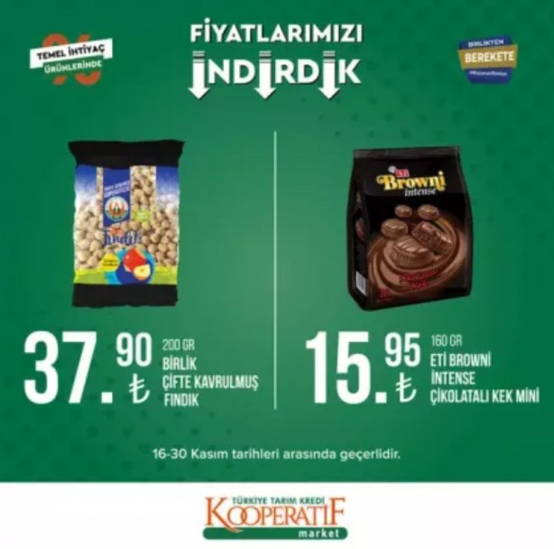 Foto - Tarım Kredi Kooperatif Market’te yeni indirimler belli oldu