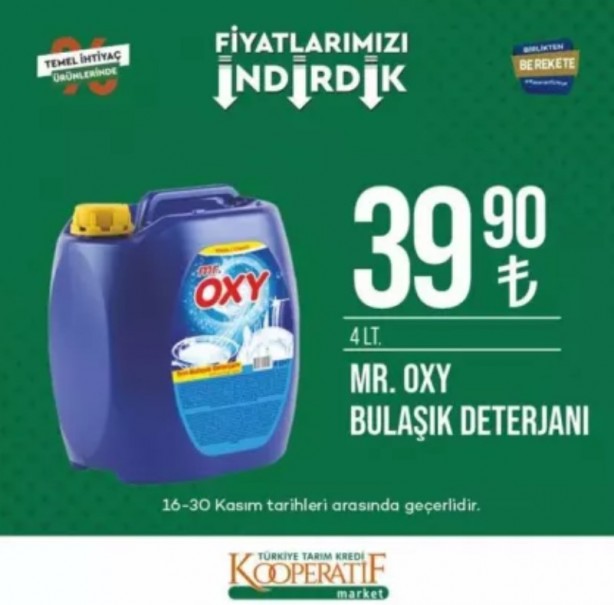 Foto - Tarım Kredi Kooperatif Market’te yeni indirimler belli oldu