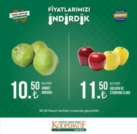 Foto - Tarım Kredi Kooperatif Market’te yeni indirimler belli oldu