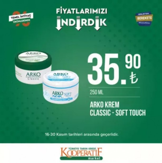 Foto - Tarım Kredi Kooperatif Market’te yeni indirimler belli oldu