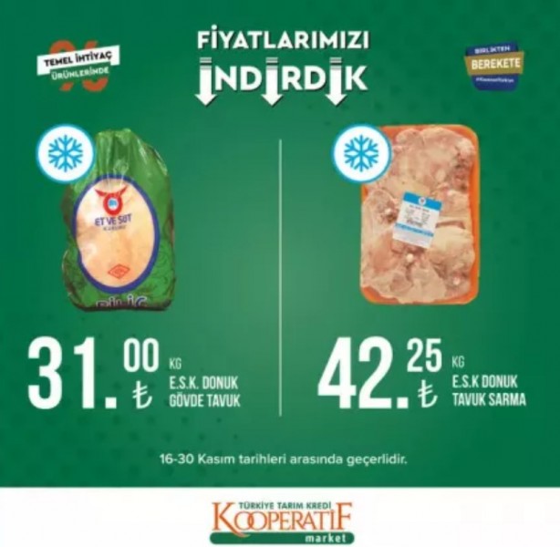 Foto - Tarım Kredi Kooperatif Market’te yeni indirimler belli oldu