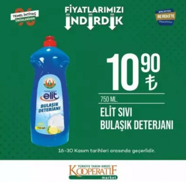 Foto - Tarım Kredi Kooperatif Market’te yeni indirimler belli oldu