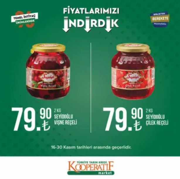 Foto - Tarım Kredi Kooperatif Market’te yeni indirimler belli oldu
