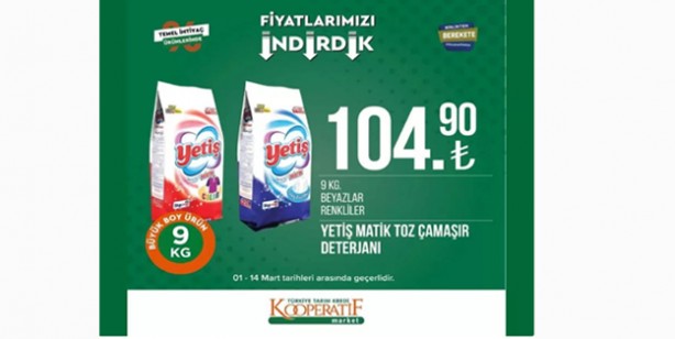 Foto - Tarım kredi kooperatifi marketlerinde dev indirim başladı! 5-14 Mart ayı indirimli katalog yayımlandı! Sıvı yağ, çay, şeker...