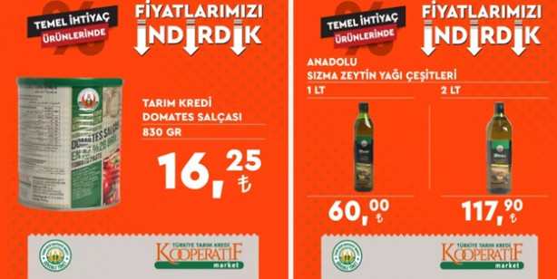 Foto - Tarım Kredi market fiyatları: Tarım Kredi Kooperatif marketlerinde hangi ürünler indirime girdi? fiyat listesi