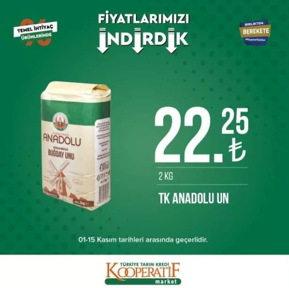 Foto - Tarım Kredi Market yeni listeyi açıkladı! Ayçiçek yağı indirime girdi