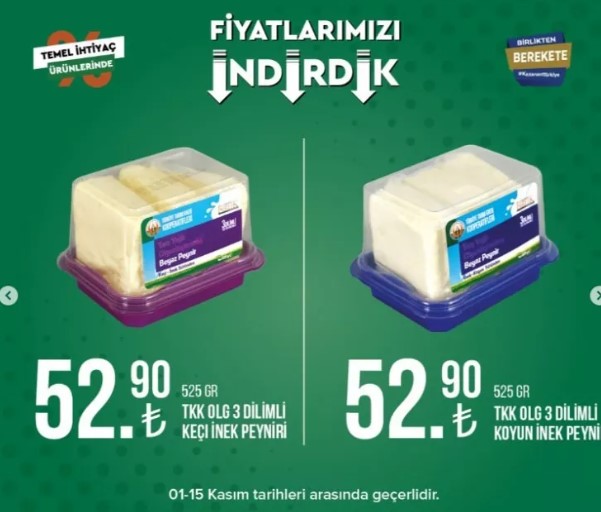 Foto - Tarım Kredi Market yeni listeyi açıkladı! Ayçiçek yağı indirime girdi