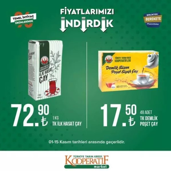 Foto - Tarım Kredi Market yeni listeyi açıkladı! Ayçiçek yağı indirime girdi
