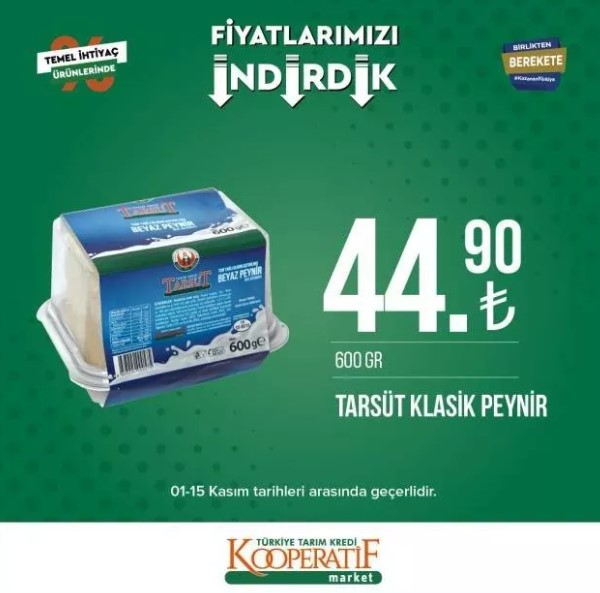 Foto - Tarım Kredi Market yeni listeyi açıkladı! Ayçiçek yağı indirime girdi
