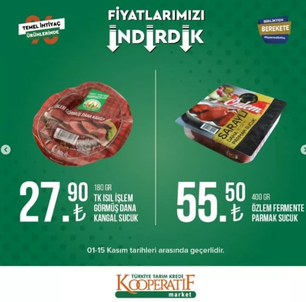 Foto - Tarım Kredi Market yeni listeyi açıkladı! Ayçiçek yağı indirime girdi