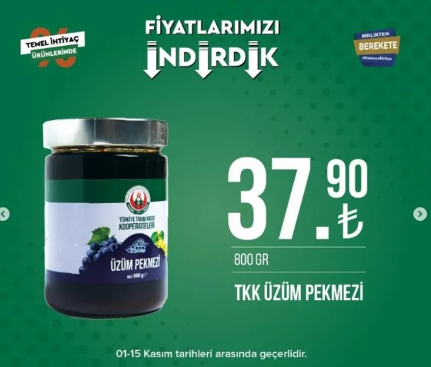 Foto - Tarım Kredi Market yeni listeyi açıkladı! Ayçiçek yağı indirime girdi