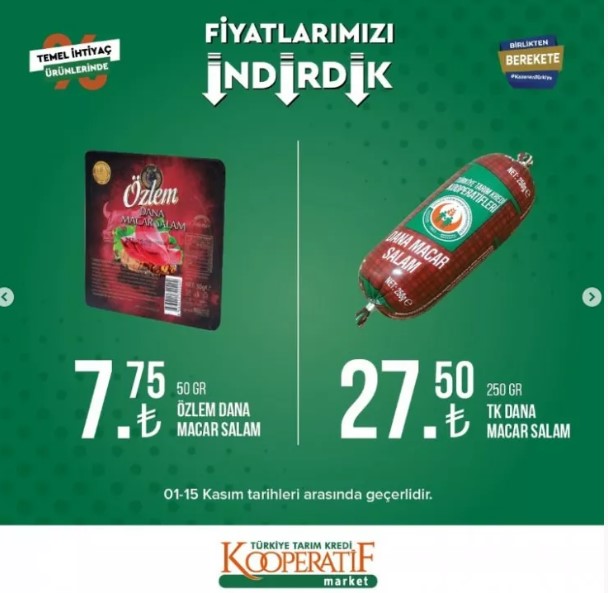 Foto - Tarım Kredi Market yeni listeyi açıkladı! Ayçiçek yağı indirime girdi