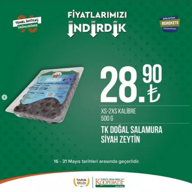 Foto - Tarım kredi marketleri indirimleri paylaştı! Yetişen alıyor