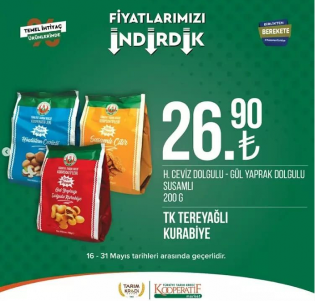 Foto - Tarım kredi marketleri indirimleri paylaştı! Yetişen alıyor