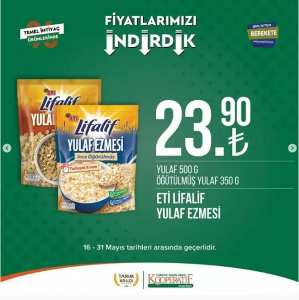 Foto - Tarım kredi marketleri indirimleri paylaştı! Yetişen alıyor