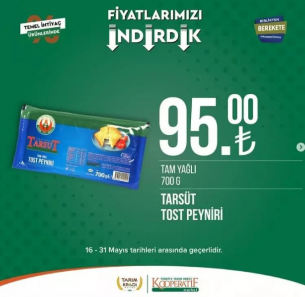 Foto - Tarım kredi marketleri indirimleri paylaştı! Yetişen alıyor