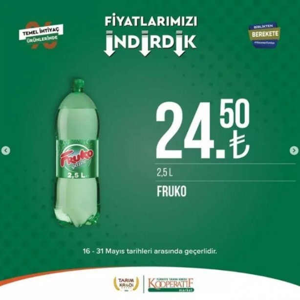 Foto - Tarım kredi marketleri indirimleri paylaştı! Yetişen alıyor