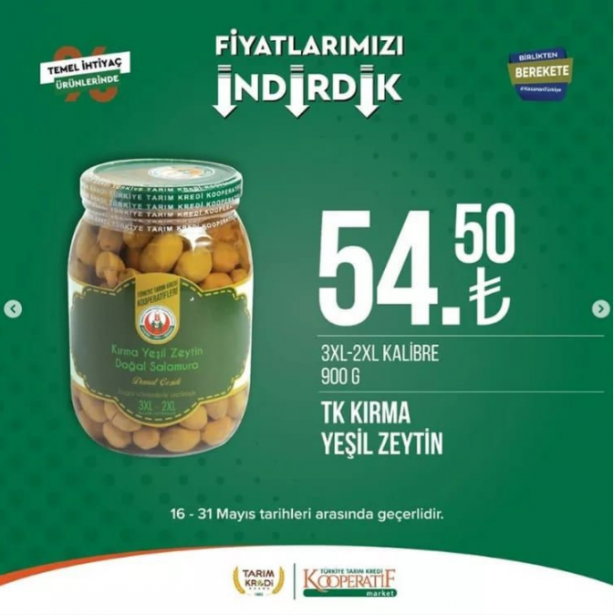 Foto - Tarım kredi marketleri indirimleri paylaştı! Yetişen alıyor