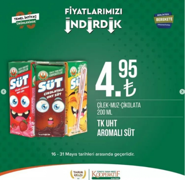 Foto - Tarım kredi marketleri indirimleri paylaştı! Yetişen alıyor