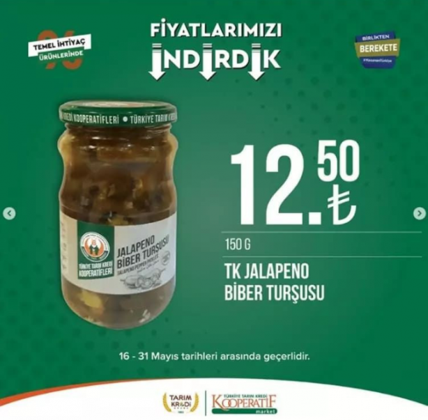 Foto - Tarım kredi marketleri indirimleri paylaştı! Yetişen alıyor