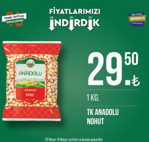 Foto - Tarım Kredi Marketleri yeni indirimlerini Türkiye'ye duyurdu! Tuvalet kağıdı, peynir ve sütün fiyatı düştü