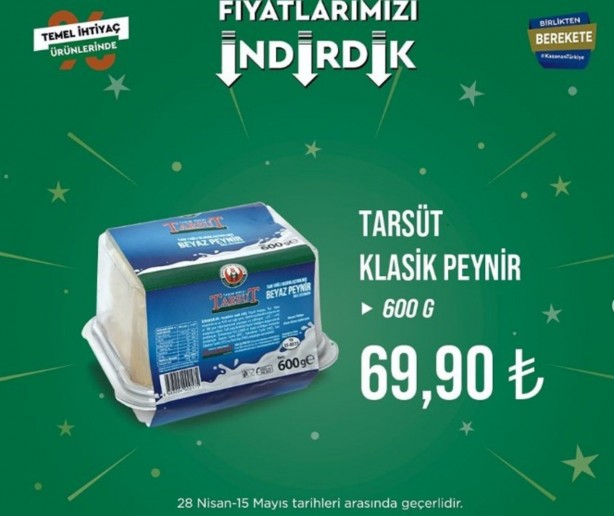 Foto - Tarım Kredi Marketleri yeni indirimlerini Türkiye'ye duyurdu! Tuvalet kağıdı, peynir ve sütün fiyatı düştü