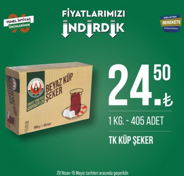 Foto - Tarım Kredi Marketleri yeni indirimlerini Türkiye'ye duyurdu! Tuvalet kağıdı, peynir ve sütün fiyatı düştü