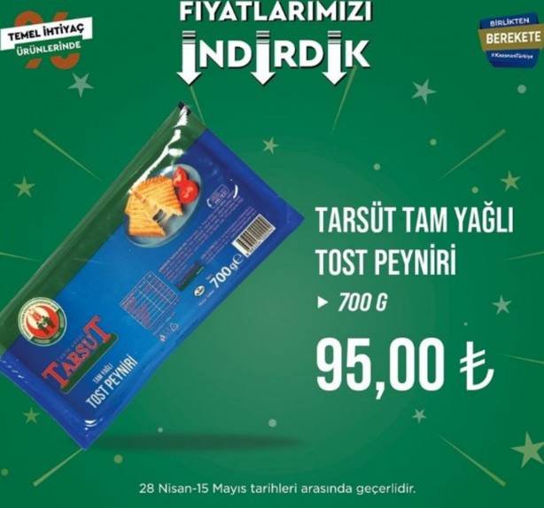 Foto - Tarım Kredi Marketleri yeni indirimlerini Türkiye'ye duyurdu! Tuvalet kağıdı, peynir ve sütün fiyatı düştü