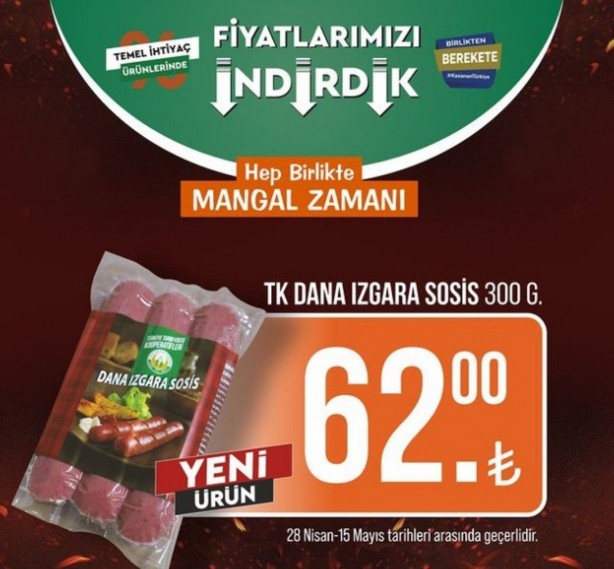 Foto - Tarım Kredi Marketleri yeni indirimlerini Türkiye'ye duyurdu! Tuvalet kağıdı, peynir ve sütün fiyatı düştü