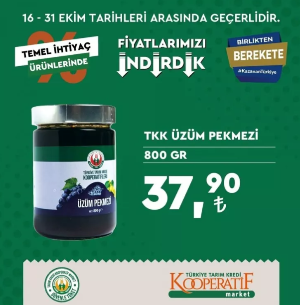 Foto - Tarım Kredi marketleri yeni indirimli ürünler listesini yayınladı