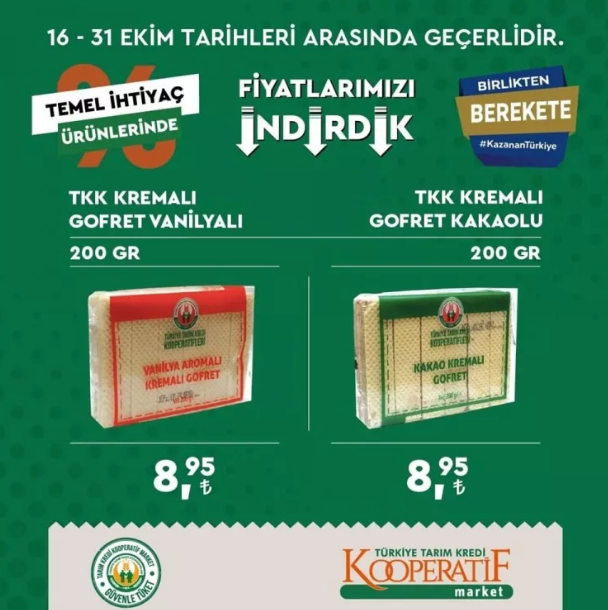 Foto - Tarım Kredi marketleri yeni indirimli ürünler listesini yayınladı