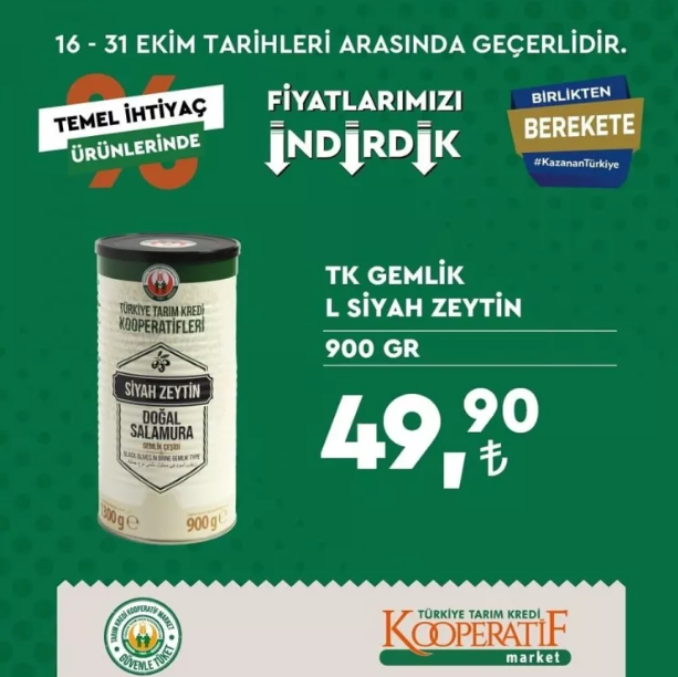 Foto - Tarım Kredi marketleri yeni indirimli ürünler listesini yayınladı